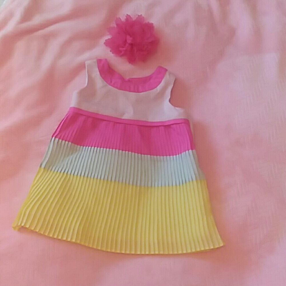 Ted Baker baby girls dresser pink  and yellow